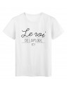 T-Shirt imprimÃ© Citation LE ROI DE LA PLAGE rÃ©f 2251