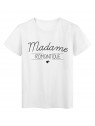 T-Shirt imprimÃ© Citation Madame Romantique rÃ©f 2216