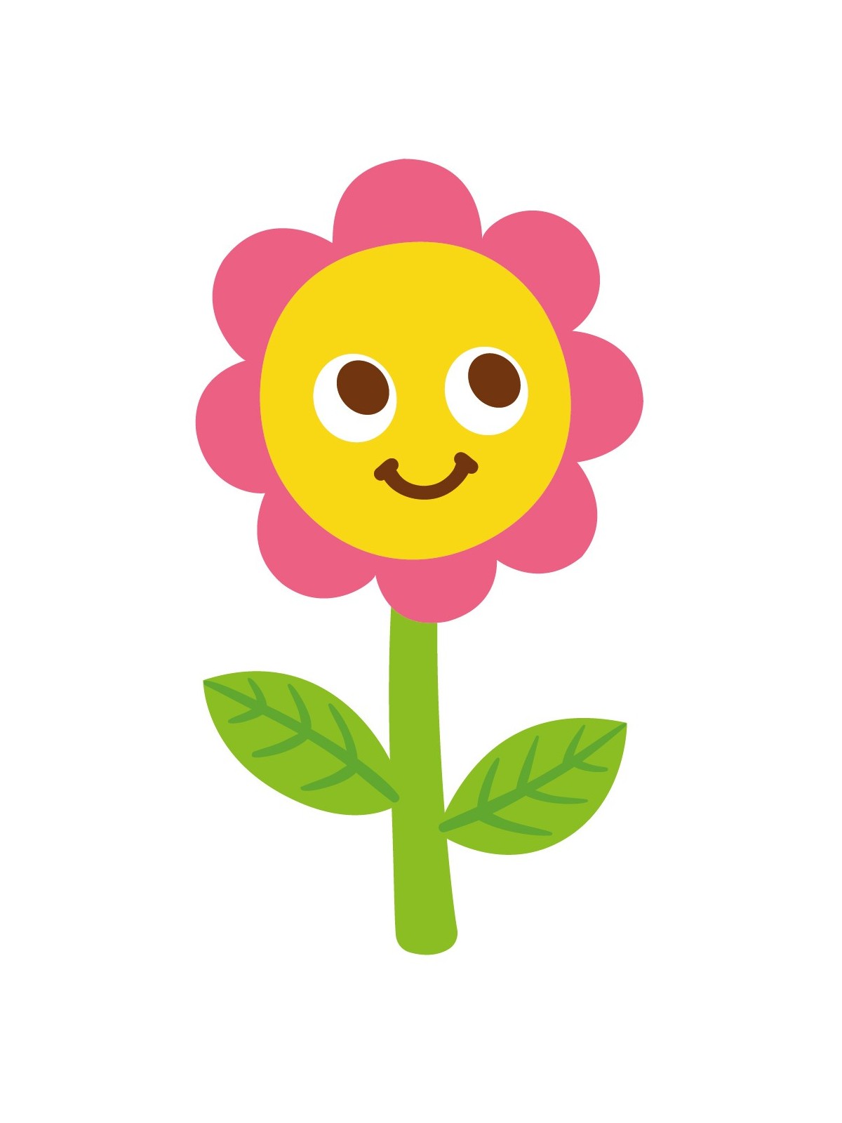 Stickers Autocollants enfant dÃ©co fleur sourire rÃ©f 463