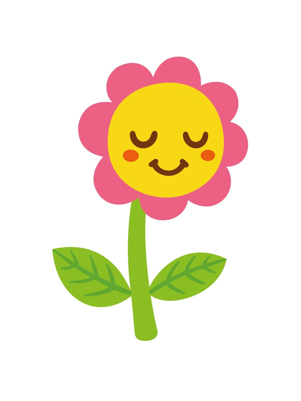 Stickers Autocollants enfant dÃ©co fleur sourire rÃ©f 465