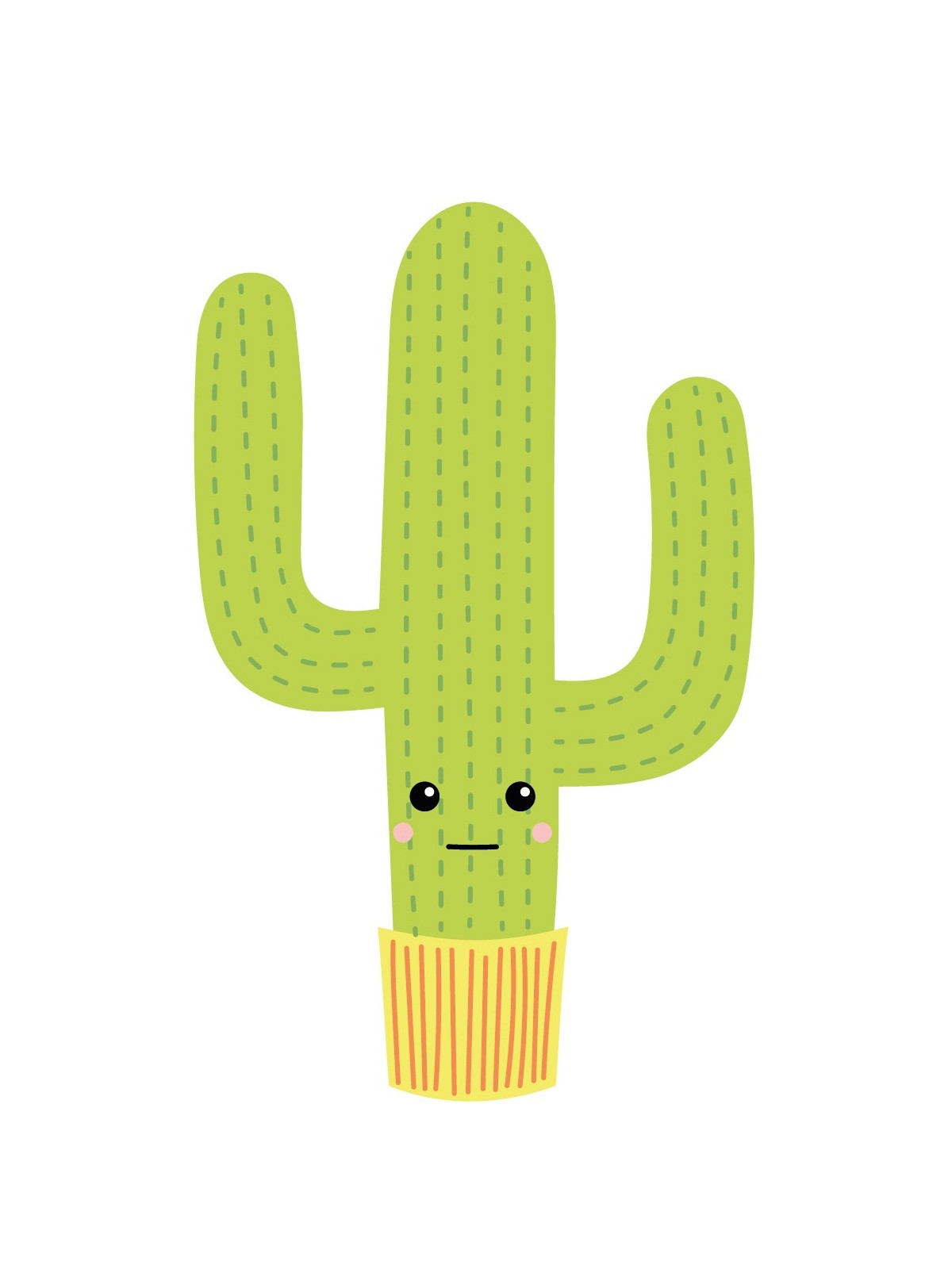 Stickers Autocollants enfant dÃ©co Cactus design ref 473