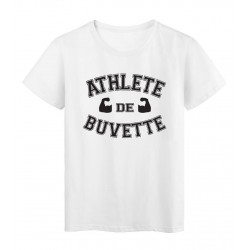 T-Shirt imprimÃ© humour Athlete de buvette