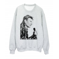 T-Shirt imprimé caricature johnny hallyday ref 2353