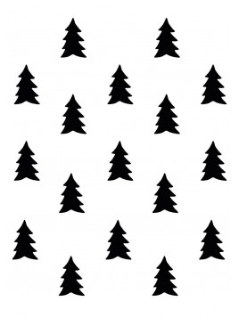 Stickers Autocollants déco enfant Planche A3 SAPIN