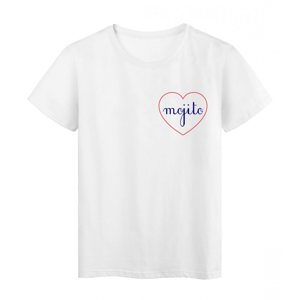 T-Shirt sÃ©rie limitÃ©e qualitÃ© supÃ©rieur Messages du coeur mojito