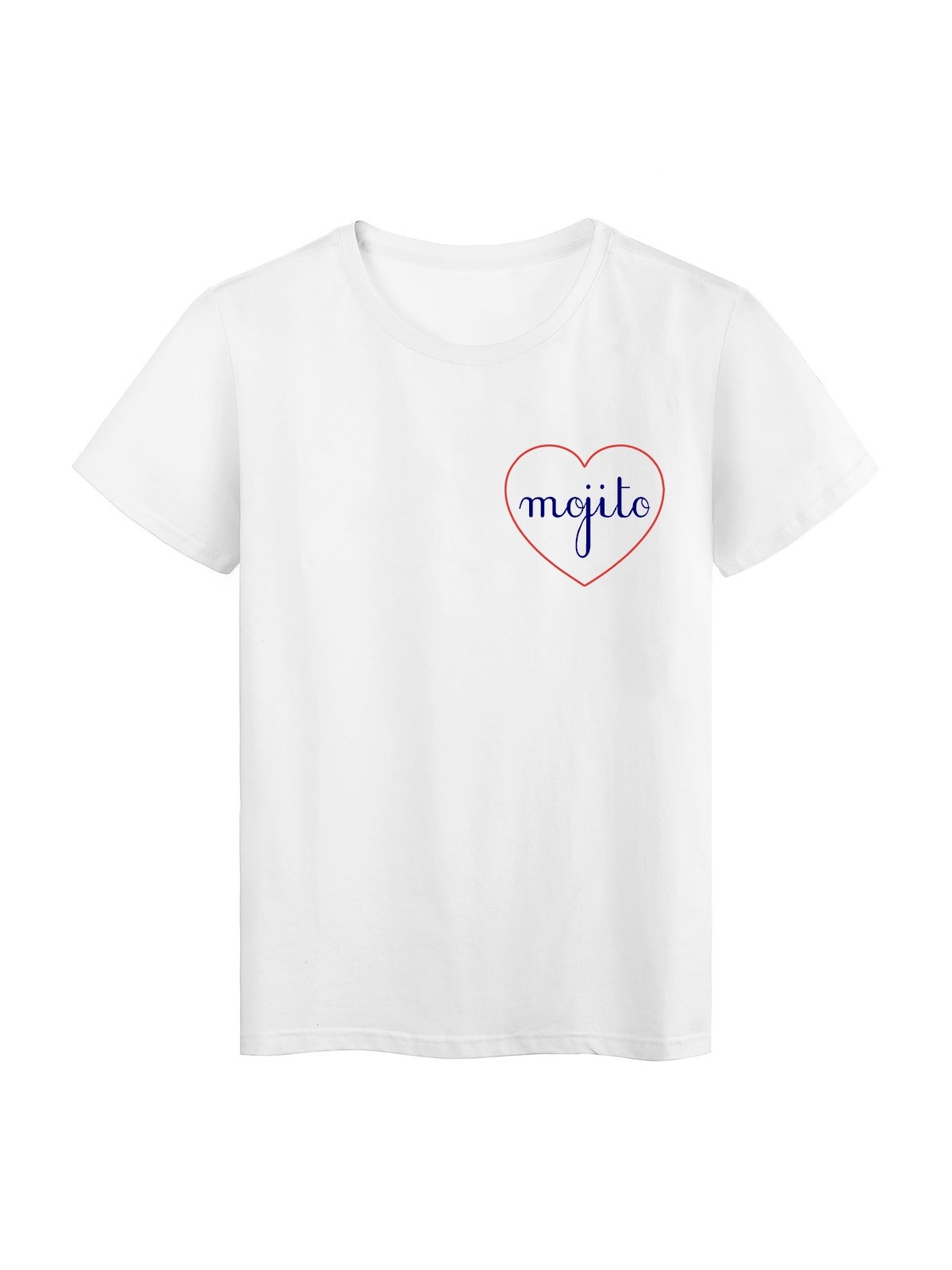 T-Shirt sÃ©rie limitÃ©e qualitÃ© supÃ©rieur Messages du coeur mojito
