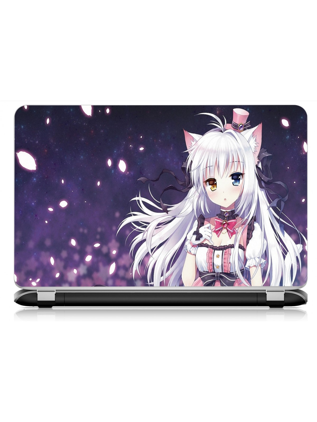 Stickers Autocollants ordinateur portable PC manga girl ref 477