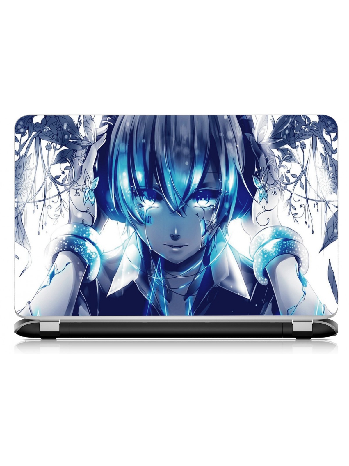 Stickers Autocollants ordinateur portable PC manga girl ref 482