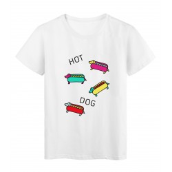 T-Shirt imprimÃ© citation humour Hot dog ref 2508