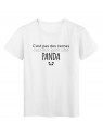 T-Shirt imprimÃ© citation humour c'est pas des cernes c'est mon cotÃ© panda