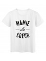 T-Shirt imprimÃ© citation Mamie de coeur 
