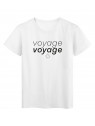 T-Shirt imprimÃ© citation voyage voyage