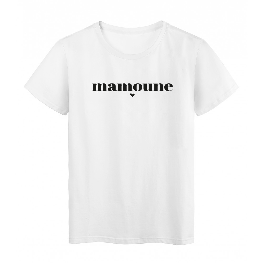 T-Shirt imprimÃ© citation Mamoune
