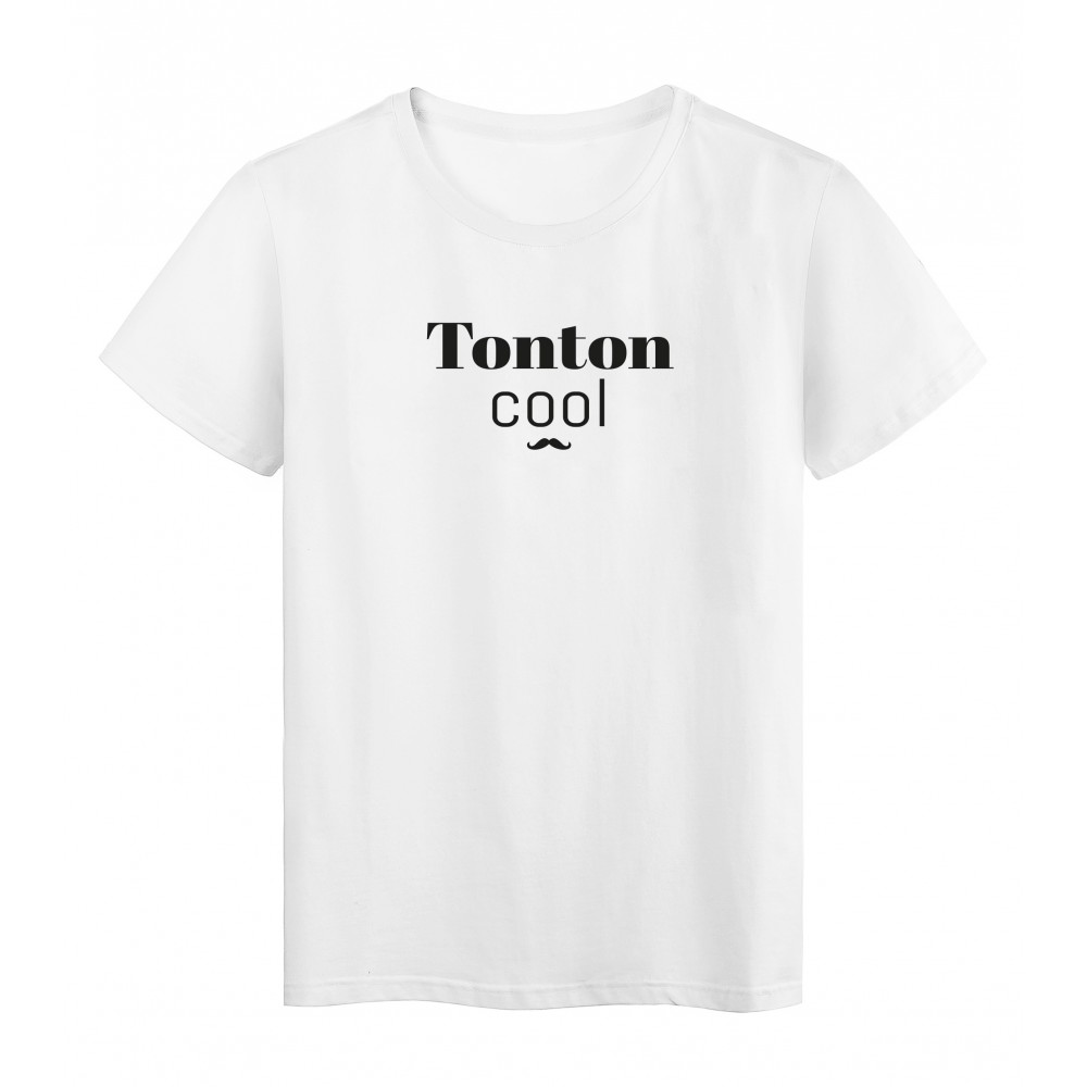 T-Shirt imprimÃ© citation tonton cool 