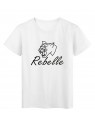 T-Shirt imprimÃ© citation rebelle 