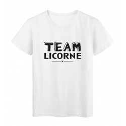 T-Shirt imprimÃ© citation humour Team licorne