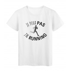 T-Shirt imprimÃ© citation humour je peux pas j'ai muscu