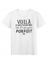 T-Shirt imprimÃ© citation humour voila a quoi ressemble le frangin parfait