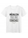 T-Shirt imprimÃ© citation humour medecin plus que formidable