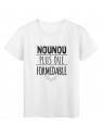 T-Shirt imprimÃ© citation humour nounou plus que formidable