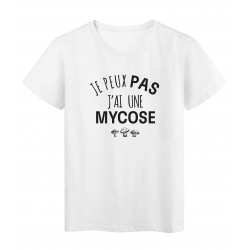 T-Shirt imprimÃ© citation humour je peux pas j'ai une mycose