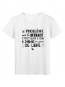 T-Shirt imprimÃ© citation humour le probleme avec la retraite c'est que l'on a jamais un jour de libre 