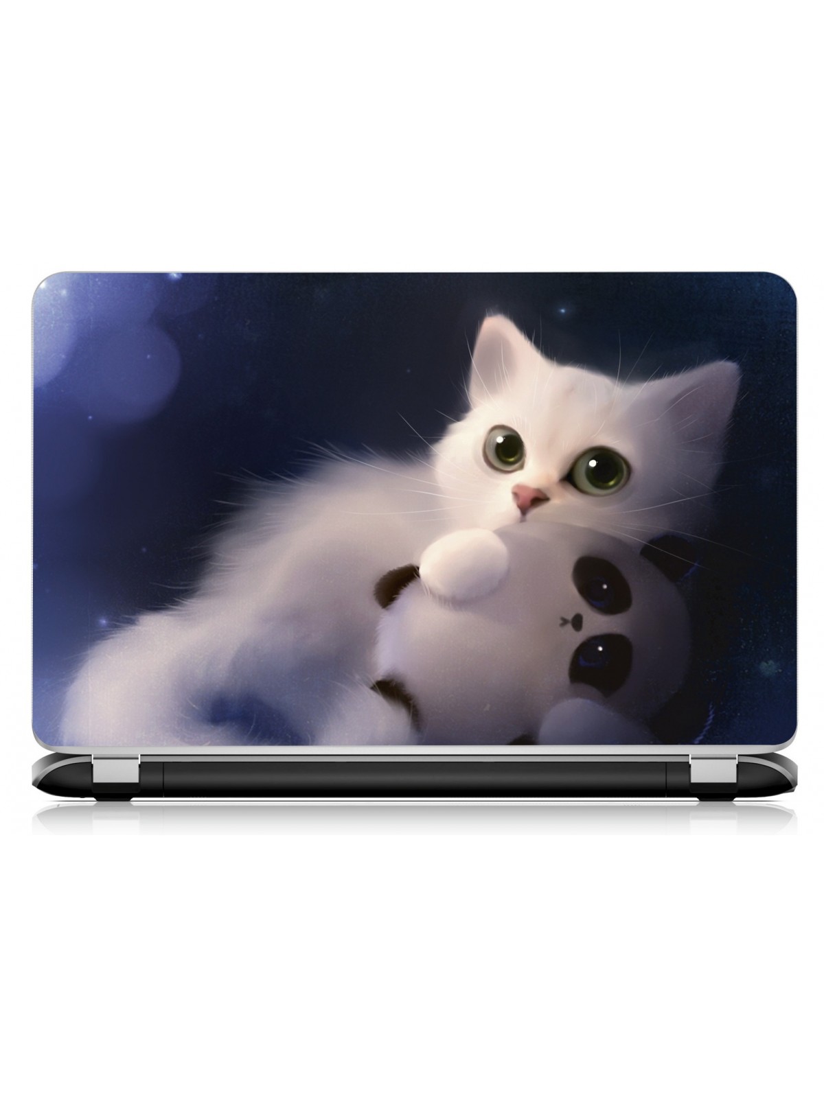 Stickers Autocollants ordinateur portable PC chat mignon