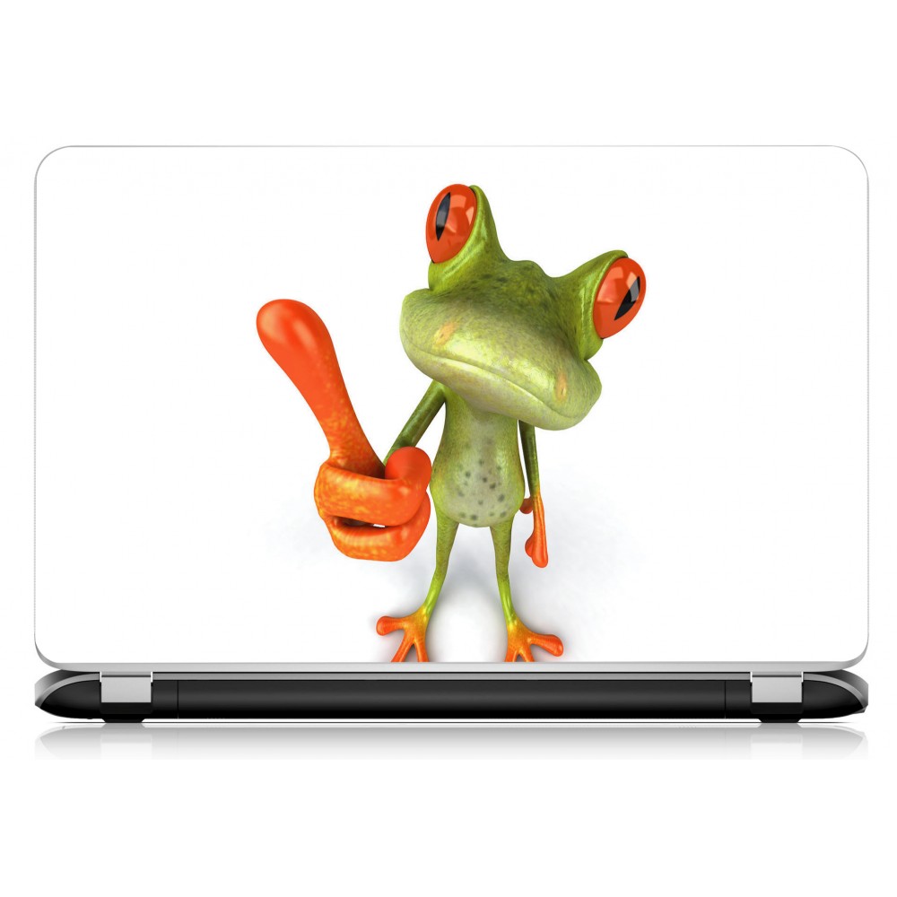 Stickers Autocollants ordinateur portable PC grenouille