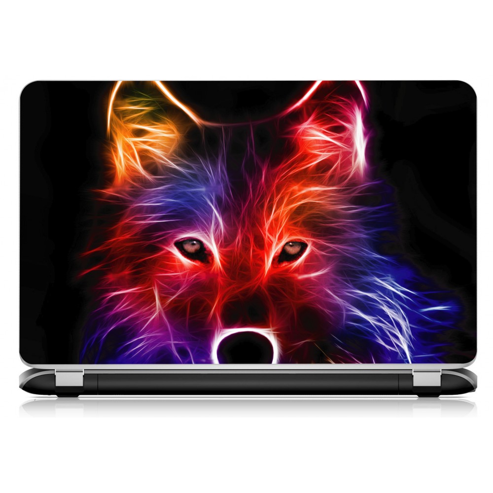 Stickers Autocollants ordinateur portable PC loup