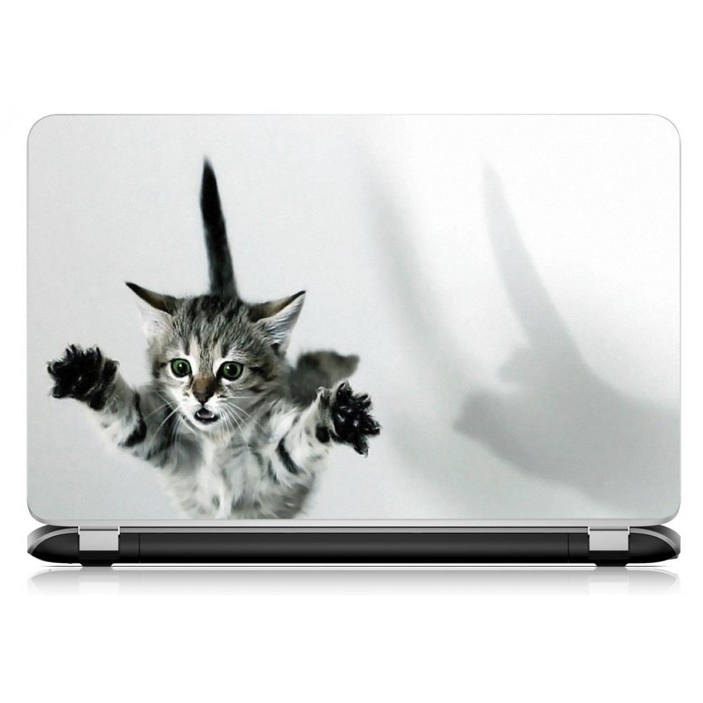 Stickers Autocollants ordinateur portable PC chaton