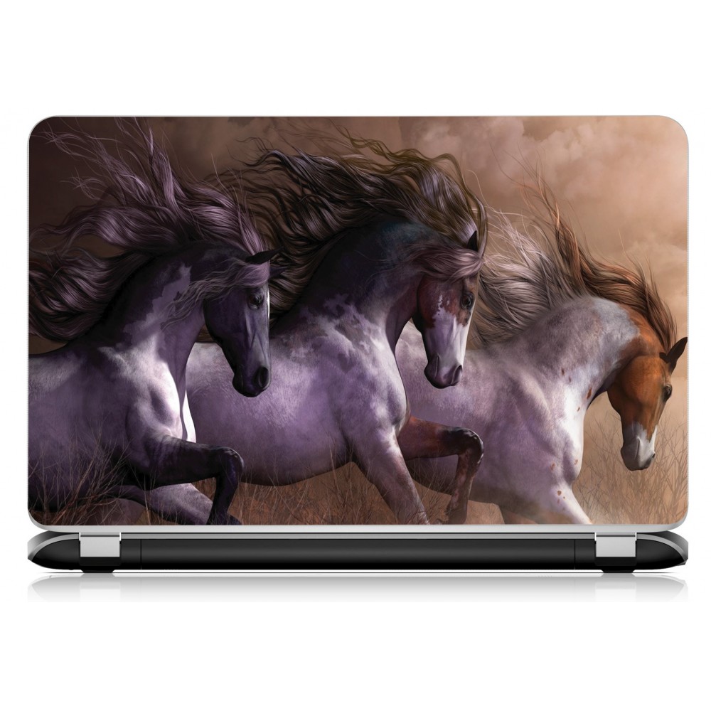 Stickers Autocollants ordinateur portable PC cheval 