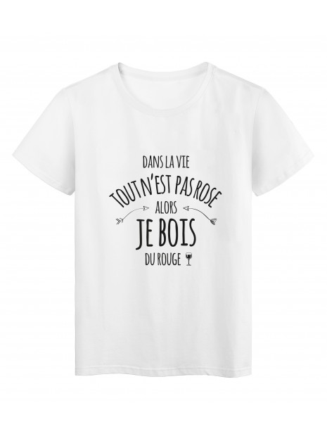 T Shirt Imprime Citation Humour Metro Boulot Apero