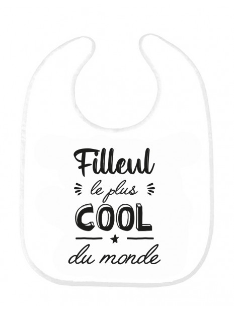 Bavoir Bebe Imprime Citation Naissance Humour Filleul Le Plus Cool Du Monde