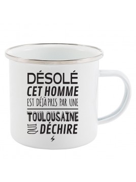 Mug Tasse Rétro en métal...