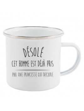 Mug Tasse Rétro en métal...