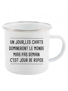 Mug Tasse Rétro en métal...