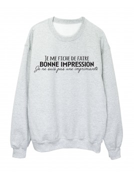 Sweat shirt imprimé humour...