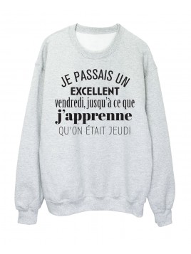 Sweat shirt imprimé humour...
