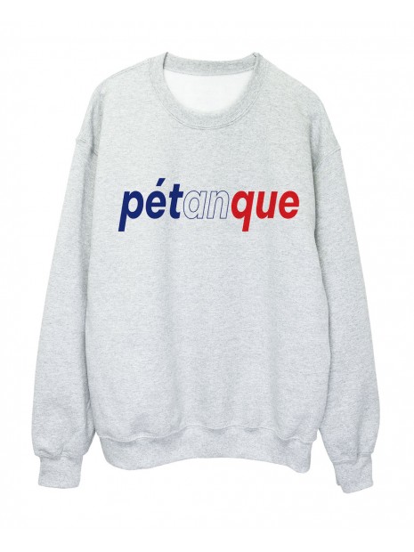 Sweat Shirt Imprime Citation Humour Petanque