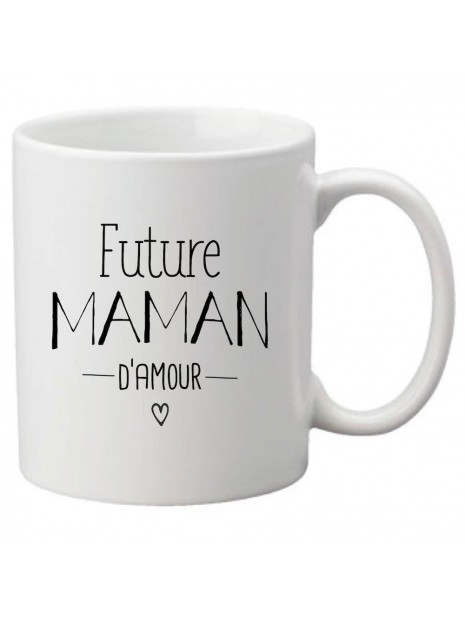 Mug Tasse Ceramique Imprime Citation Humour Illustration Future Maman D Amour