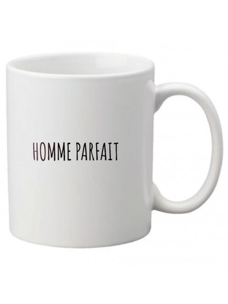 Mug Tasse Ceramique Imprime Citation Humour Illustration Homme Parfait