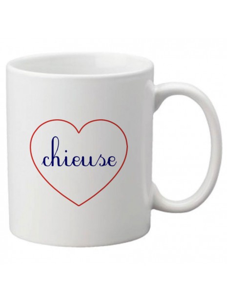 Mug Tasse Ceramique Imprime Citation Humour Illustration Coeur Chieuse