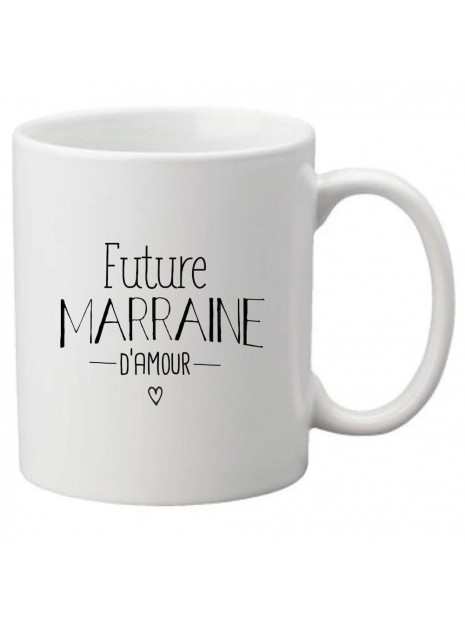 Mug Tasse Ceramique Imprime Citation Future Marraine D Amour