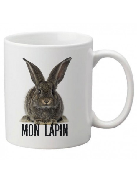 Mug Tasse Ceramique Imprime Illustration Citation Humour Mon Lapin