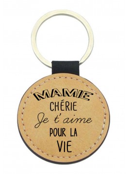 Porte-clés cuir végan...