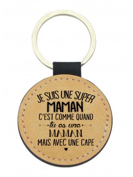 Porte-clés cuir végan...