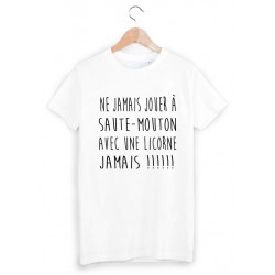 T-Shirt saute mouton et licorne ref 1251