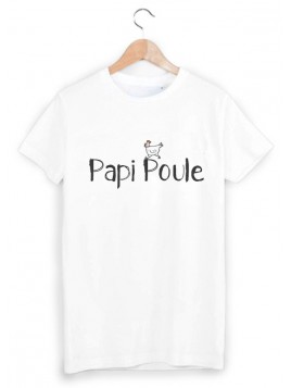 T-Shirt imprimé papi poule ref 1804
