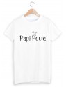 T-Shirt imprimÃ© papi poule ref 1804