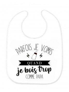 Bavoir bébé imprimé...